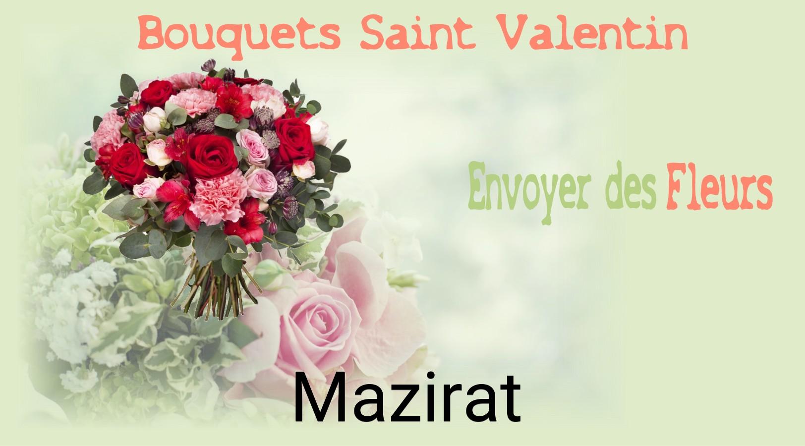 Roses de Saint-Valentin livrées à Mazirat
